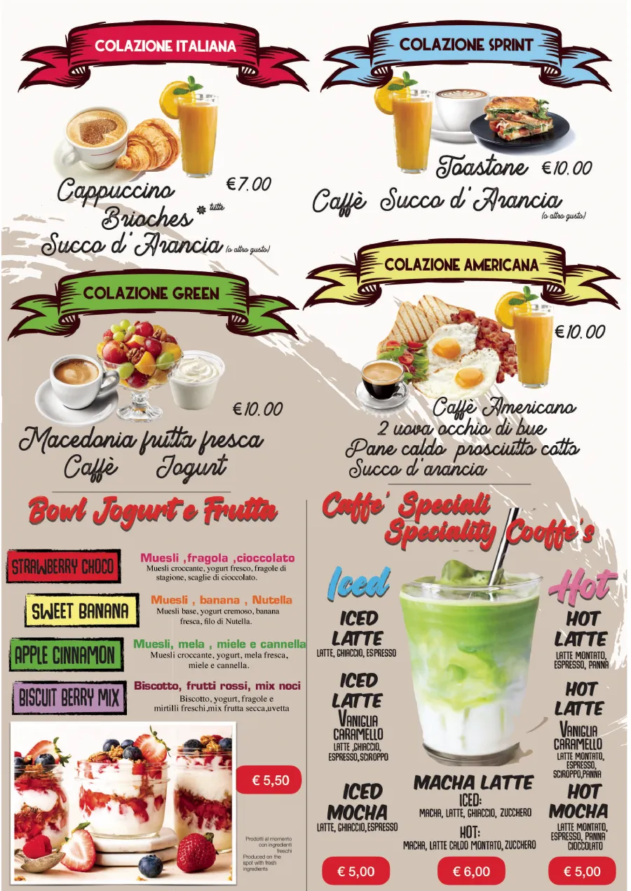 Listino online : Nuovo listino Bar Maja Bibione